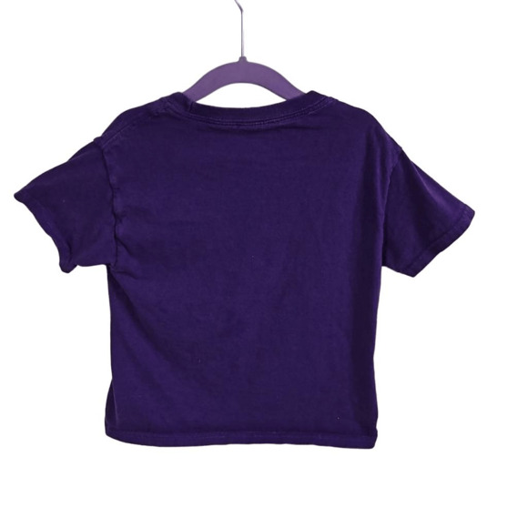 Fruit of the Loom Girls xs Short Sleeve Skull Print Graphic Tee Purple Dirt Girl - Picture 3 of 5